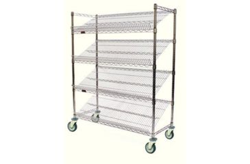 Image of Eagle MHC Merch Cart Zinc 18X36IN 4SHELF M1836Z-4