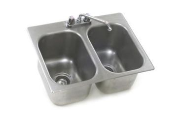 Image of Eagle MHC Sink Self Rim 2bowl 22x22x13.5 SR22-22-13.5-2, Unit EA