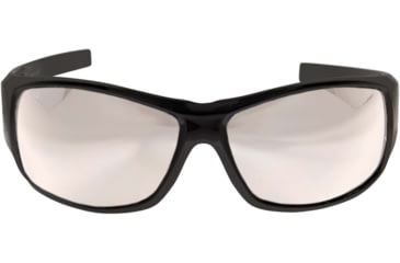 Image of Edge Eyewear Caraz Torque Safety Glasses - Matte Black Frame with Red E Logo / Anti-Reflective Lenses, One Size, HZ131AR