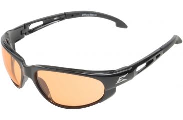 Image of Edge Eyewear Dakura Safety Glasses Black Frame Amber Lens Sw114