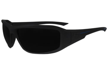 Image of Edge Eyewear Hamel Blue Line Thin Temple Soft-Touch Matte Black Frame / G15 Vapor Shield Lenses, One Size, XH61BL-G15-TT