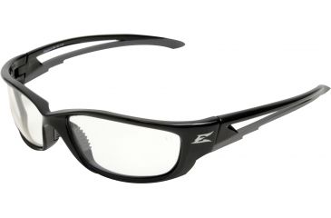 Image of Edge Eyewear Kazbek Safety Glasses Black Frame Clear Lens Xl Size Sk Xl111