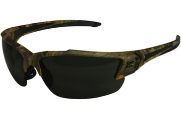 Image of Edge Eyewear Khor G2 Safety Glasses - Forest Camo Frame / Smoke Lenses, One Size, SDK116CF-G2