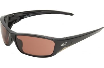 Image of Edge Eyewear Reclus Safety Glasses Black Frame Copper Driving Lens Sr115