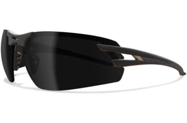 Image of Edge Eyewear Salita - Black Frame / Smoke Vapor Shield Lenses, Black Frame, SL116VS