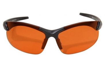 Image of Edge Eyewear Sharp Edge Safety Glasses - Black Frame, Tiger's Eye Lens SSE610
