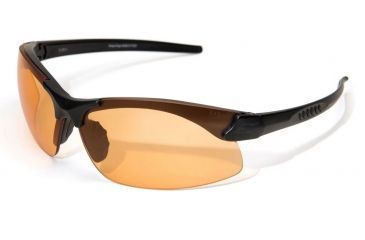 Image of Edge Eyewear Sharp Edge Safety Glasses - Black Frame, Tiger's Eye Lens SSE610