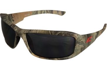 Image of Edge Safety Brazeau with Red E Logo, Smoke Lens, Camouflage Frame, XB116CF-E5