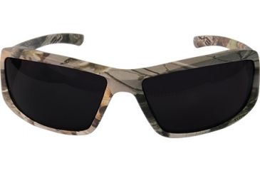 Image of Edge Safety Brazeau with Yellow E Logo, Polarized Smoke Lens, Camouflage Frame, TXB216CF-E1