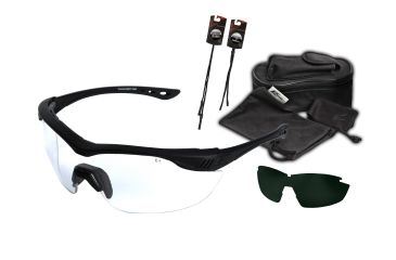 Image of Edge Tactical Overlord 2-Lens Kit, Black Frame, Clear, G-15 Lens, HO2K-1