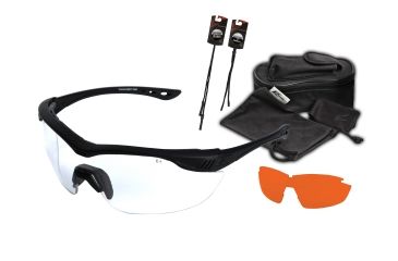 Image of Edge Tactical Overlord 2-Lens Kit , Black Frame, Clear, Tiger's Eye Lens, HO2K-5