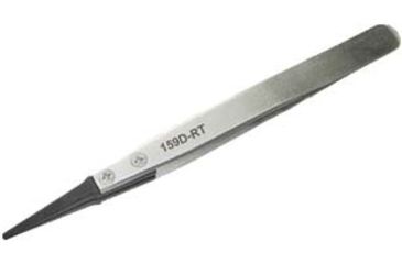 Image of Excelta Tweezers 5'' Carbofib Tips 159A-RT