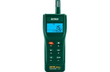 Image of Extech Instruments Indoor Air Quality CO/CO2 Meter, Green, CO260