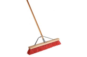 Image of Freudenberg Household Products Pushbroom 24in Roughasmbld Red 123226, Unit EA