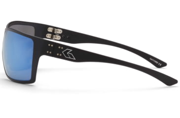 Image of Gatorz Marauder Glasses, Smoke Polarized Lens w/Blue Mirror, Black, One Size, GZ-12-421