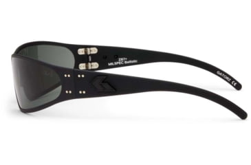 Image of Gatorz Wraptor Milspec Ballistic Z87.1 Sunglasses, Blackout Frame, Smoke w/Anti-Fog Lens, GZ-02-002