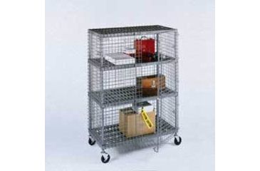 Image of Gillis Plasteel Security Cart W/4 Shf SU3318SMO
