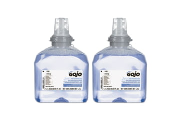 Image of Gojo Premium Foam Antibacterial Handwash, Refill for GoJo TFX Dispenser, 1200ml, Cranberry, 2 Pack, 5361-02