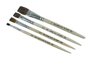 Image of Gordon Brush Camel Hair Flat Brush 5/8 0790-00062