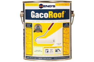 Image of Hengs Gacoroof Silicone Base Coat, Off-White, Gallon, HGR1600-1