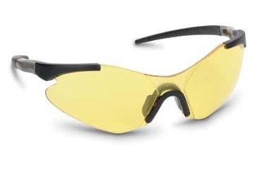 Image of HL Bouton Sfty Glsses 6300 BLK-BLK/AMBER 63MB-003