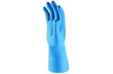 Image of Sperian Personal Protective Equipment Glove Ltx Blue Szs Pk 4PR PC-LBL-S, Package