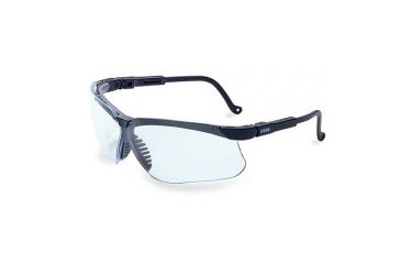 Image of Howard Leight Genesis Safety Eyewear with HydroShield AF lens coating, Black Frame, Clear Lens, One size fits most, R-02229