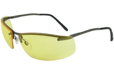 Image of Howard Leight Safety Glasses Slate w/ Metal Frame and Anti Scratch Amber Lenses - Pack of 4