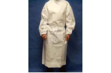 Image of HPK Industries Gown Acid Coat Wht S/M CS30 7033-S/M