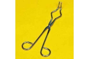 Image of Humboldt Manufacturing Double Bend Crucible Tongs H-23250 Brass With Brass Finish