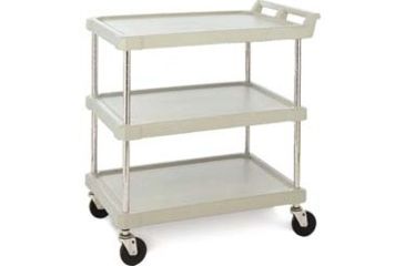 Image of Intermetro Industries Cart 3SHLF GRAY27X39.5X33.25IN BC2636-34G