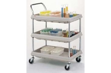 Image of Intermetro Industries Cart Utl Deep Ldg 2 Shlf Blue BC2030-2DBU