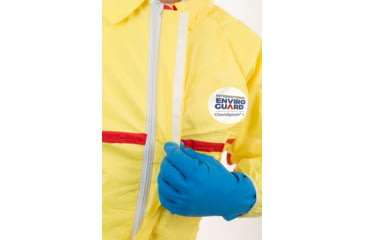 Image of International Enviroguard ChemSplash 1 Coverall w/Hood &amp; Boot, Elastic Wrist &amp; Ankle, Yellow, L, 6 Pack, 7019T-L