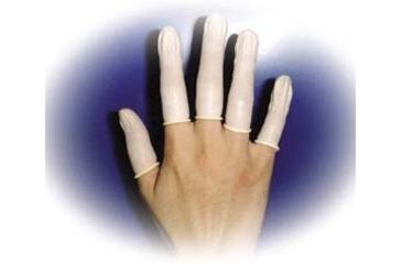 Image of Interworld Network Finger Cots Powdrfree L PK1440 10144-110