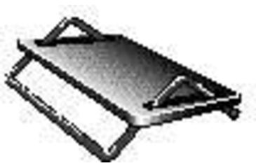 Image of ISE Rocking Footrest Blk 3'' QF-CR-3