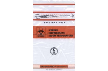 Image of Itw-minigrip Bag Biohazrd 8X10IN 2MILCS1000 MGTZ810