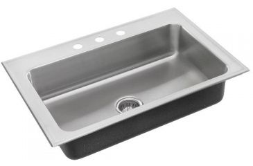 Image of Just Manufacturing Sink W/ Ledge Sngle Bowl 22X33 SLXD2233AGR