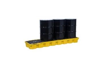 Image of Justrite 4 Drum Pallet Inline Yel 28630, Unit EA