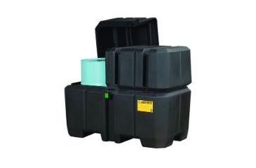 Image of Justrite Dbl Drum Collect Container Eco 28683, Unit EA