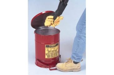 Image of Justrite Waste Can Oily Foot Oper 14GAL 09500