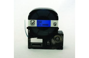 Image of K-Sun Label 1/4 Black On Blue Tape 206BB