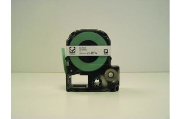 Image of K-Sun Label 1IN Black On White Tape 224BW