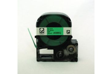 Image of K-Sun Label 9MM Black On Green Tape 209BG