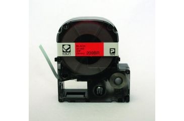 Image of K-Sun Label 9MM Black On Red Tape 209BR