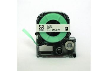 Image of K-Sun Label 9MM Black On White Tape 209BW
