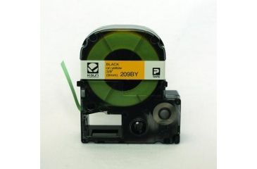 Image of K-Sun Label 9MM Black On Yellow Tape 209BY