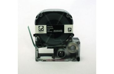 Image of K-Sun Label White On Black 9MM Tape 209WB