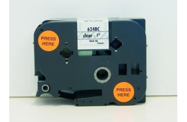Image of K-Sun Tape 1 Black On Clear 624BC