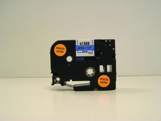 Image of K-Sun Tape 3/4 Black On Mid Blue 618BB