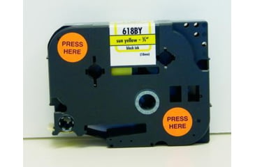 Image of K-Sun Tape 3/4 Black On Sun Yellow 618BY